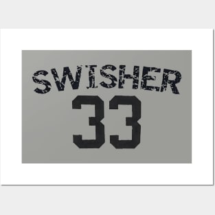 Nick Swisher #33 Design Posters and Art